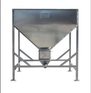 Cho galvanize bèt volay kochon agrikilti manje prensipal Hopper Feed Bin